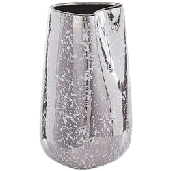 Beliani - Vaso da fiori decorativo da interno in gres porcellanato argentata 27 cm Cirta