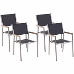 Set di 2 sedie da giardino dallo stile moderno. Questo set di sedie da esterno è la scelta ideale per il giardino o la terraz ...