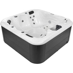 Vasca da bagno idromassaggio da esterno led in acrilico e alluminio bianco 200 x 200 cm Lastarria