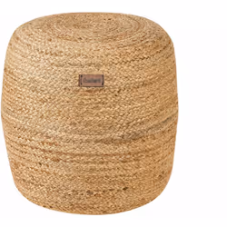 Pouf rotondo in iuta. Questo delizioso pouf rotondo si adatta perfettamente alla tua casa ed è un accessorio davvero e decora ...