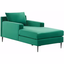 Chaise longue moderna. Rinnova in un lampo il soggiorno questa splendida chaise longue. Realizzata in soffice ma durevole vel ...