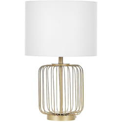 Lampada da Tavolo con Base Dorata Thouet