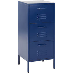 Cassettiera in acciaio blu zaffiro con 3 cassetti Wostok