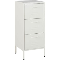 Cassettiera in acciaio bianco con 3 cassetti Wostok