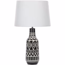 Moderna lampada da tavolo stile etnico. Aggiungi un tocco etnico a ogni stanza con questa splendida e funzionale lampada. La  ...