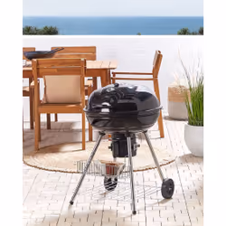 Beliani MARAPI Grill Kettle Carbone (combustibile) Nero