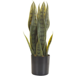 Beliani - Pianta artificiale decorazione per Interni pianta finta in materiale sintetico 40 cm Snake Plant