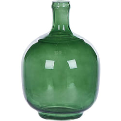 Beliani - Vaso decorativo vetro 24 cm fatto a mano decorativo verde Paratha