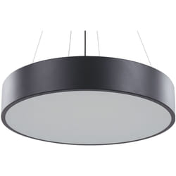 Beliani - Lampadario rotondo in metallo nero con led Balili