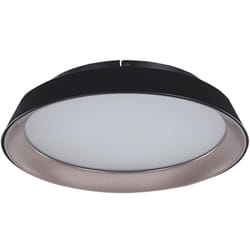Beliani - Plafoniera moderna con luci led integrate in metallo nero Bilin