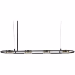 Lampada a binario sospesa 4 fuochi con luci LED. Rendi più luminoso il soggiorno, la cucina o il corridoio con questo moderno ...