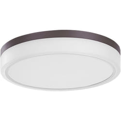 Beliani - Plafoniera rotonda con luci led in metallo bianco stile moderno Sakae
