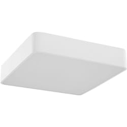 Beliani - Plafoniera quadrata in metallo bianco con led Bicol