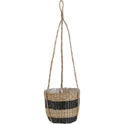 Vaso da fiori alghe naturali nero 64 cm fioriera pensile boho Ruffe