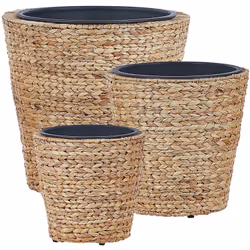 Ceste portavasi per interni ed esterni. Porta un tocco boho in soggiorno o in giardino con questo grazioso set di portavasi.  ...