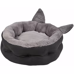 Lettino per animale a forma tonda con orecchie. Splendido lettino per animali domestici, morbido e sicuro per far riposare al ...