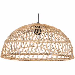 Lampada a sospensione in rattan. Aggiungi un tocco boho al soggiorno, alla camera da letto o alla sala da pranzo con questo l ...