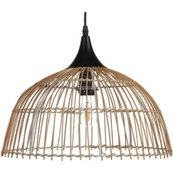 Beliani - Lampadario a sospensione in rattan naturale beige 123 cm Bararis