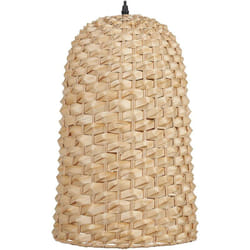 Beliani - Lampada a sospensione in bambù intrecciata a mano in vimini lampadario naturale Kerio