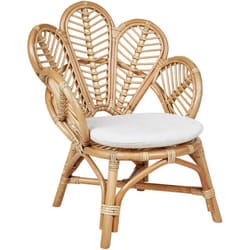 Poltrona da giardino in rattan naturale stile boho per bambini Florentine II