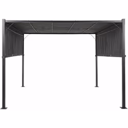 Pergola da giardino con luci LED. Crea in pochi passi un elegante salotto da esterno, con questo pergolato. Realizzato in met ...