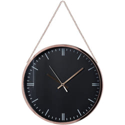 Beliani - Orologio da parete nero ramato in alluminio 30 cm stile moderno Bezas