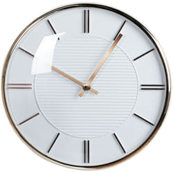 Orologio da parete bianco senza numeri 34 cm in alluminio Daroca