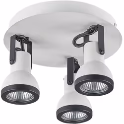 Lampada da soffitto con faretti su binario tondo. Dona nuova luce a ogni stanza con questa funzionale plafoniera dal design e ...
