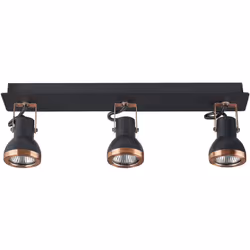 Lampada da soffitto con faretti su binario rettangolare. Dona nuova luce a ogni stanza con questa funzionale plafoniera a bin ...