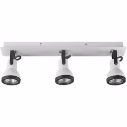 Lampada da soffitto con faretti su binario rettangolare. Dona nuova luce a ogni stanza con questa funzionale plafoniera a bin ...