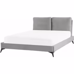 Elegante letto una piazza e mezzo in velluto. Porta l'eleganza in camera da letto con questo letto con rete a doghe dal desig ...