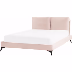 Elegante letto una piazza e mezzo in velluto. Porta l'eleganza in camera da letto con questo letto con rete a doghe dal desig ...