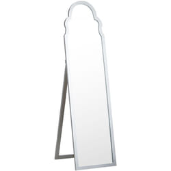 Specchio da terra moderno con cornice decorativa argento 40 x 150 cm Chatillon