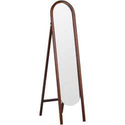 Beliani - Specchio da terra retrò con cornice in legno scuro 30 x 150 cm Chelles