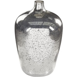Beliani - Vaso decorativo per fiori 40 cm fatto a mano in vetro argento Kachori