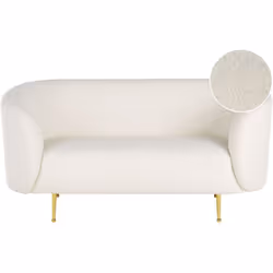 Divano dal design classico. Aggiungi un tocco glamour al tuo salotto con questo divano a 2 posti. Realizzato in tessuto di po ...