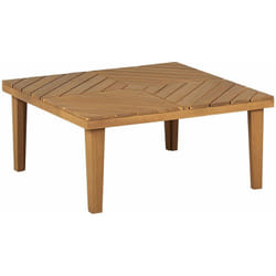 Tavolino da esterno legno di accacia 70 x 70 cm in legno chiaro baratti