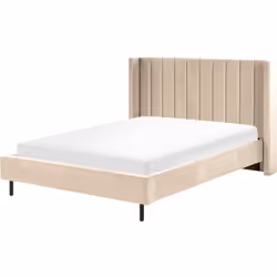 Elegante letto una piazza e mezza in velluto. Porta l'eleganza in camera da letto con questo letto con rete a doghe dal desig ...
