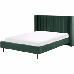 Elegante letto una piazza e mezza in velluto. Porta l'eleganza in camera da letto con questo letto con rete a doghe dal desig ...