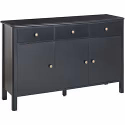 Moderna madia a 3 ante con cassetti. Semplice ed elegante, questa solida credenza è la scelta ideale per tenere tutto a porta ...