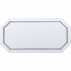 Specchio da bagno ottagonale con illuminazione LED. Nessun bagno è completo senza uno specchio e questo ottagonale con LED è ...