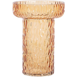 Vaso di fiori in vetro arancione 20 cm Platania