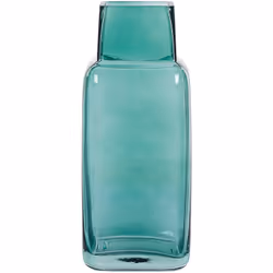 Vaso decorativo. Questo vaso di fiori a forma di bottiglia porterà un tocco moderno ad ogni interno. Con il suo collo rettang ...