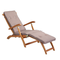 Cuscino per Lettino prendisole Sedia Sdraio traspirante idrorepellente imbottitura per Sdraio grigio & crema melange Cream mottled (en)