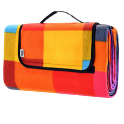 Detex - Coperta da picnic impermeabile termoisolante lavabile 1-6 persone giochi bimbi outdoor mare 200x200cm, Pixel (de)
