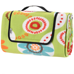 Detex - Coperta da picnic impermeabile termoisolante lavabile 1-6 persone giochi bimbi outdoor mare 200x200cm, Blumen (de)