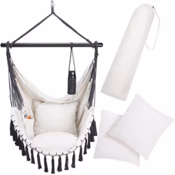 Sedetevi & riposate su questa elegante poltrona outdoor! La comoda sedia sospesa di DETEX® offre un elevato comfort di seduta ...