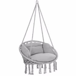 Sedia a dondolo: un comfort quotidiano a casa vostra! La poltrona sospesa rotonda di DETEX® offre un elevato comfort di sedut ...