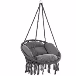 Sedia a dondolo: un comfort quotidiano a casa vostra! La poltrona sospesa rotonda di DETEX® offre un elevato comfort di sedut ...