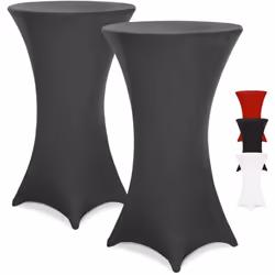 Tavoli da bar eleganti in poco tempo! Gli eleganti copritavolo di DEUBA® abbelliscono i tavoli attirando l´attenzione in modo ...